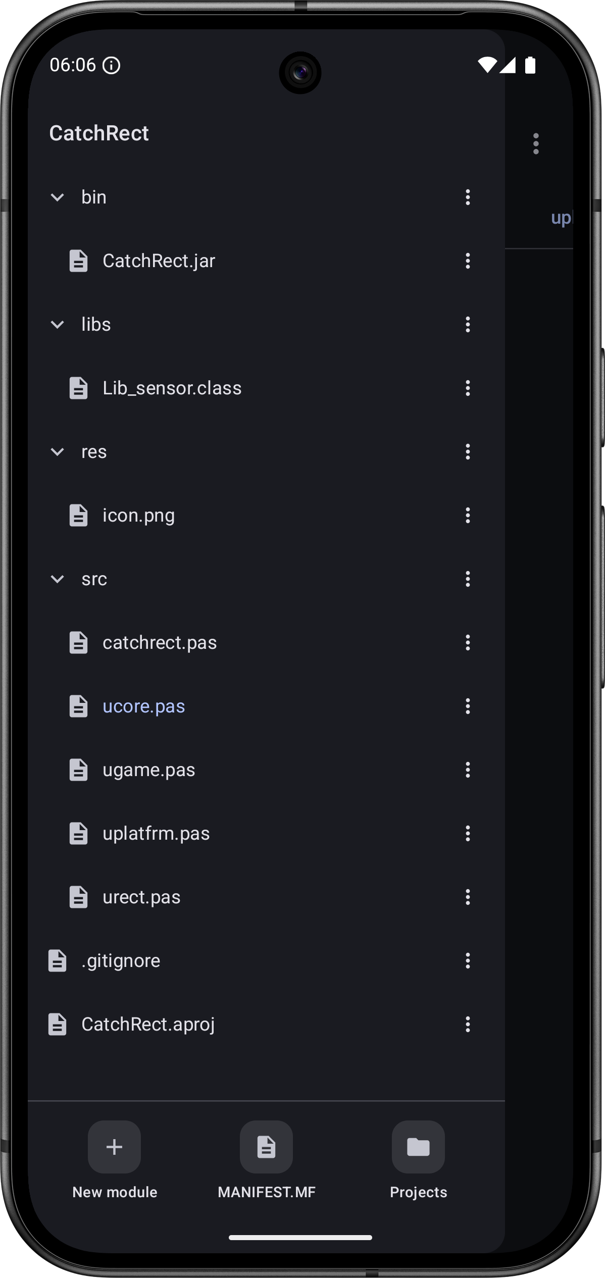 Project file tree