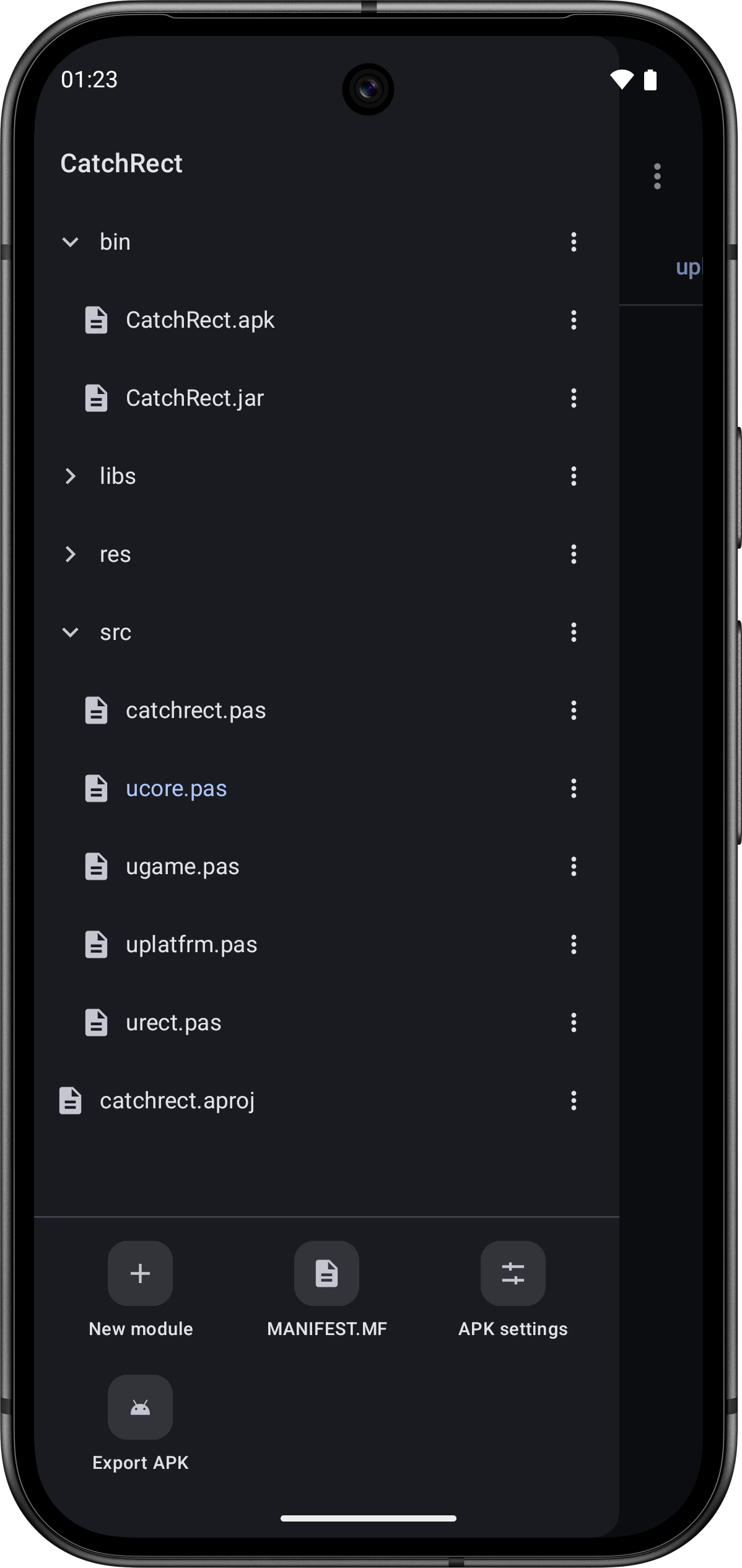 Project file tree